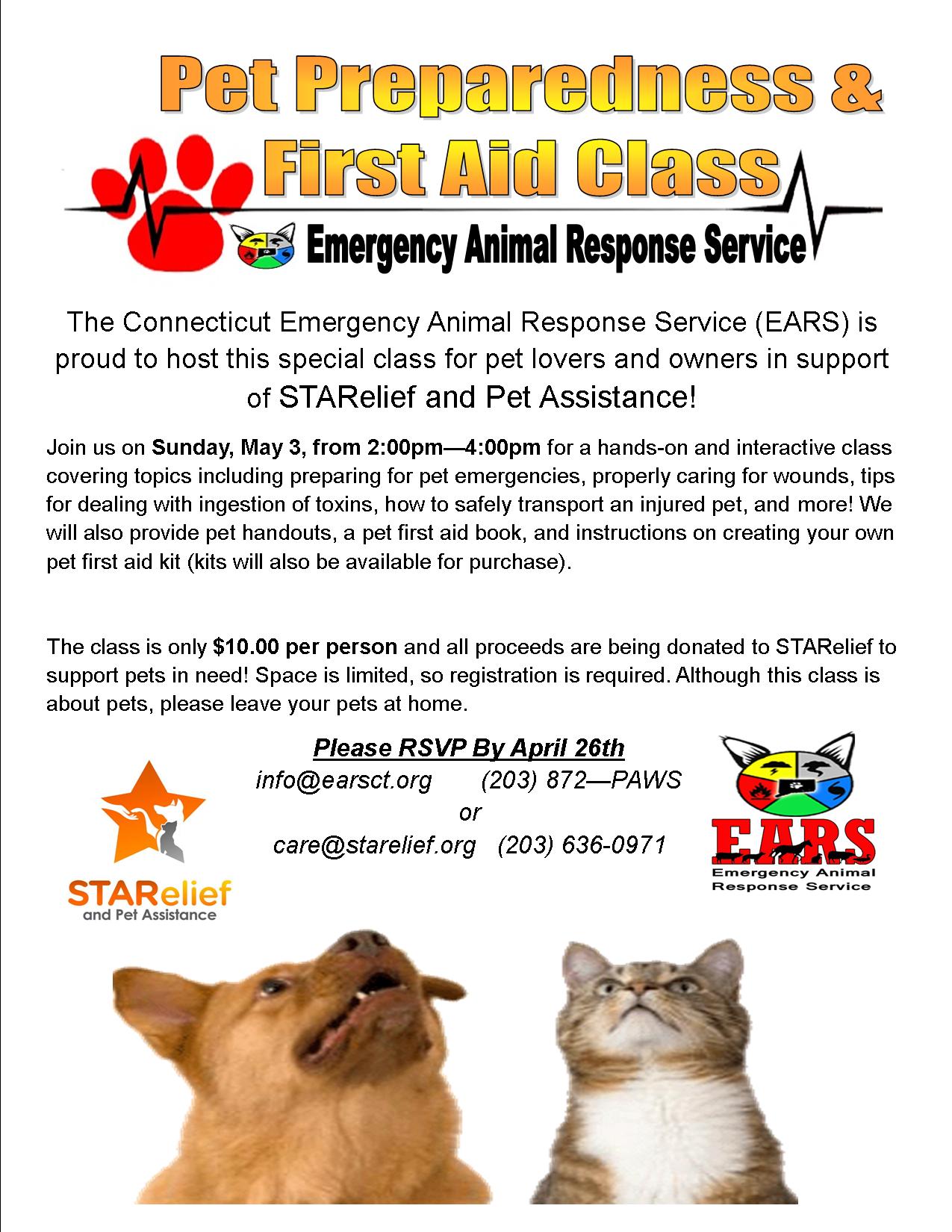 Pet Preparedness & First Aid Class